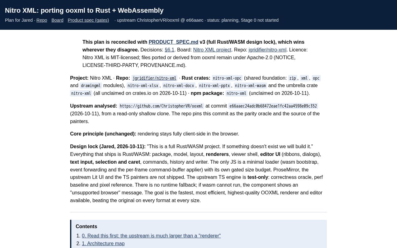 Preview of Nitro Xml
