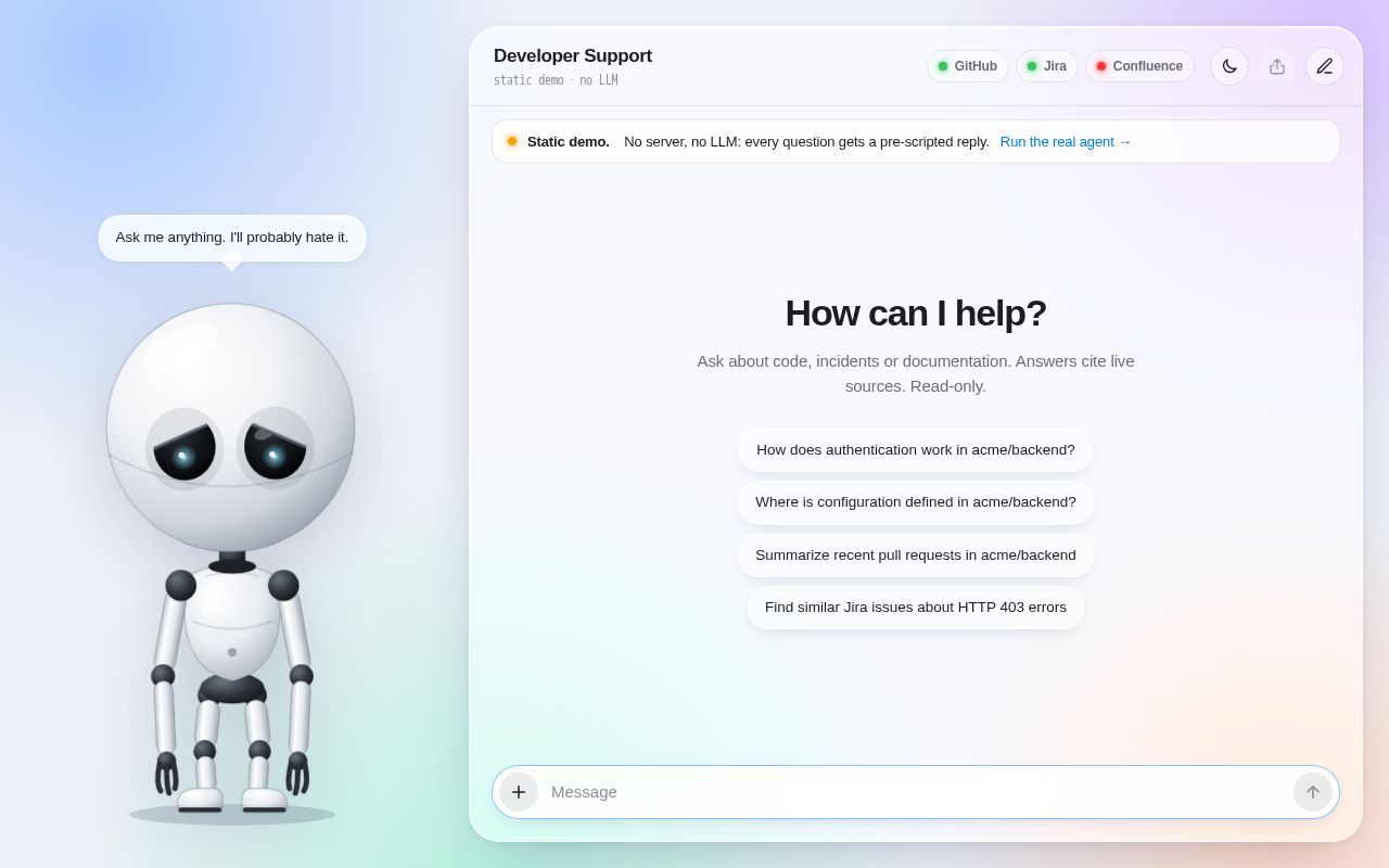 Preview of IT Support Chatbot
