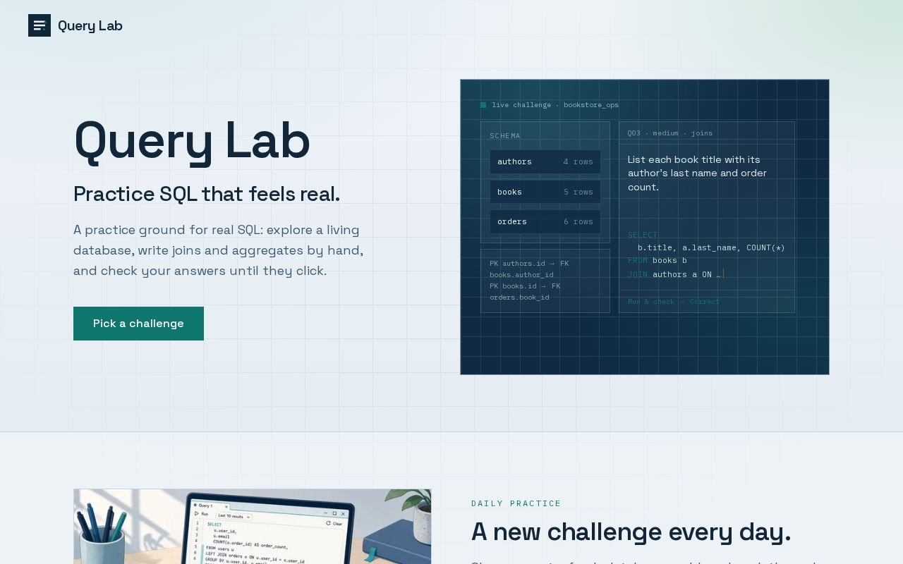 Preview of Query Lab