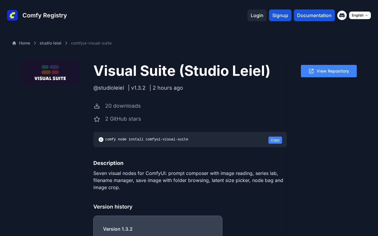 Preview of Comfyui Visual Suite