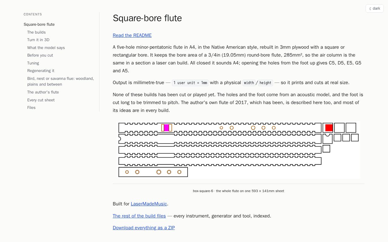 Preview of Square Flute