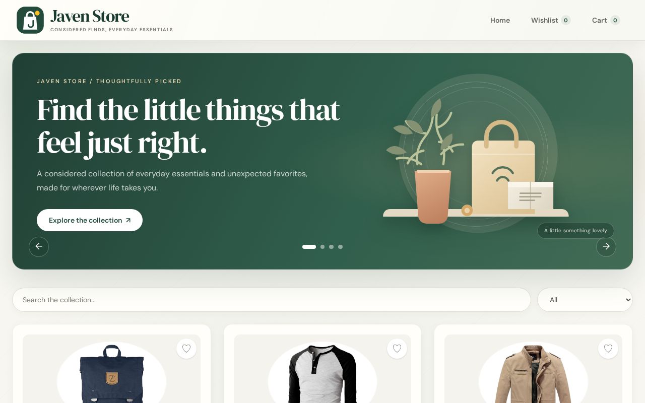 Preview of Javen Store