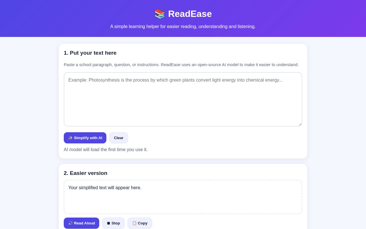 Preview of ReadEase