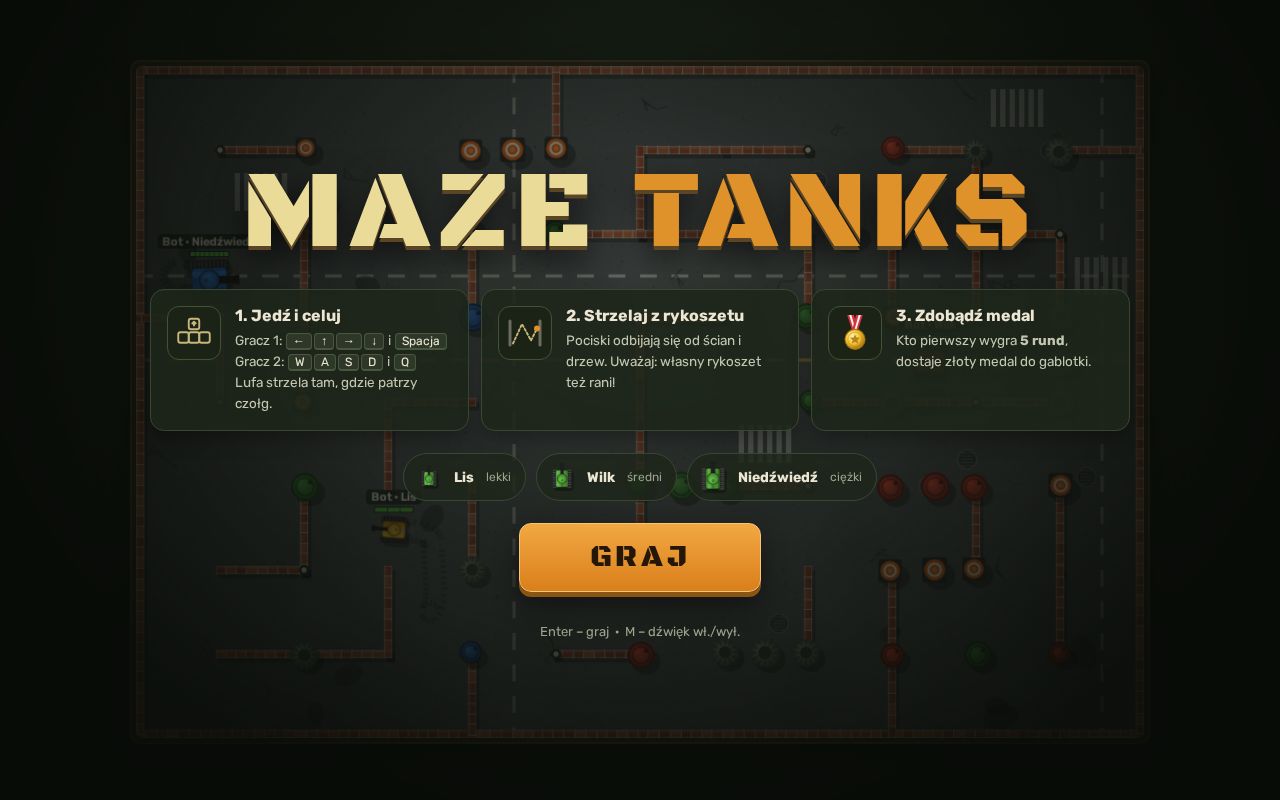 Preview of Maze Tanks Web