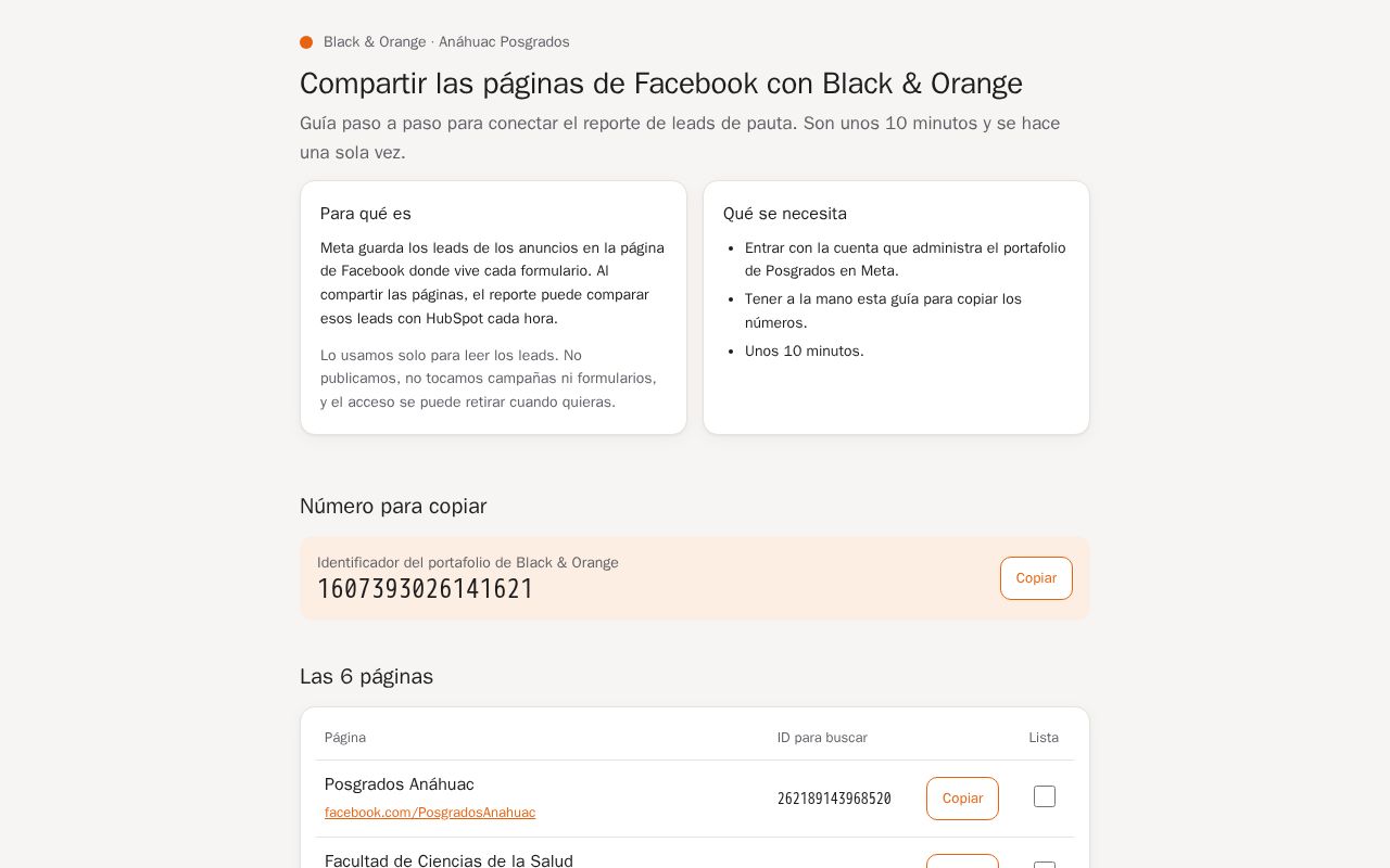 Preview of Compartir páginas con B&O