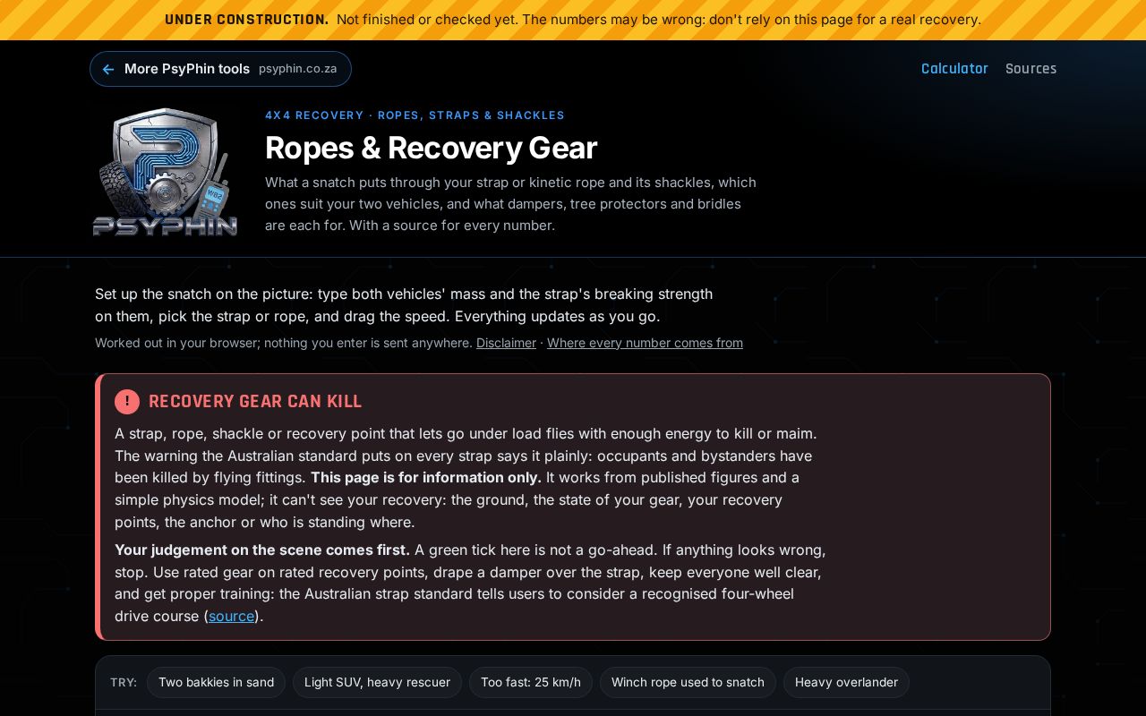 Preview of Ropes Recovery Gear