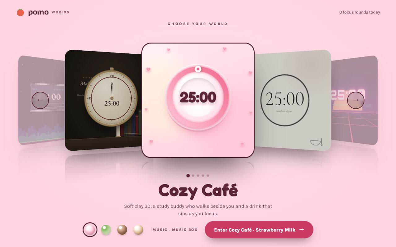Preview of PomoWorld