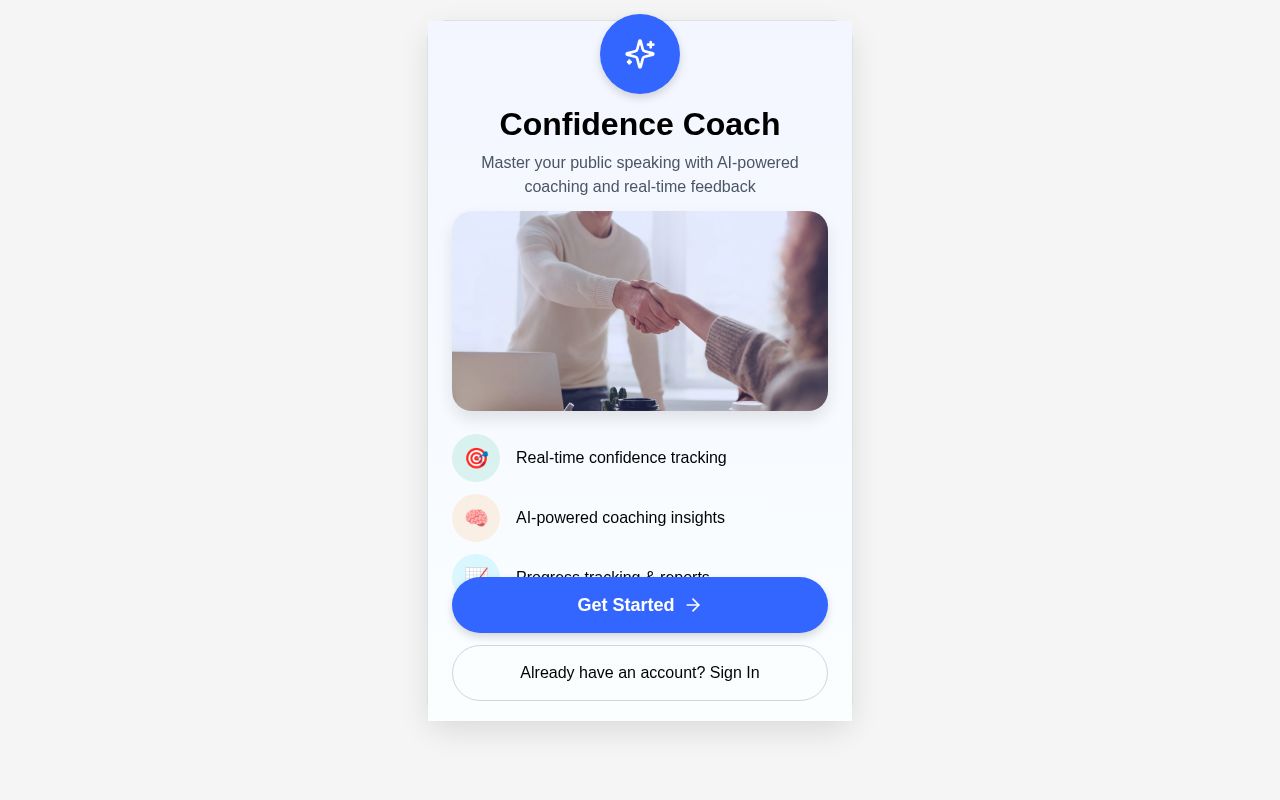 Preview of AI Confidence Coach