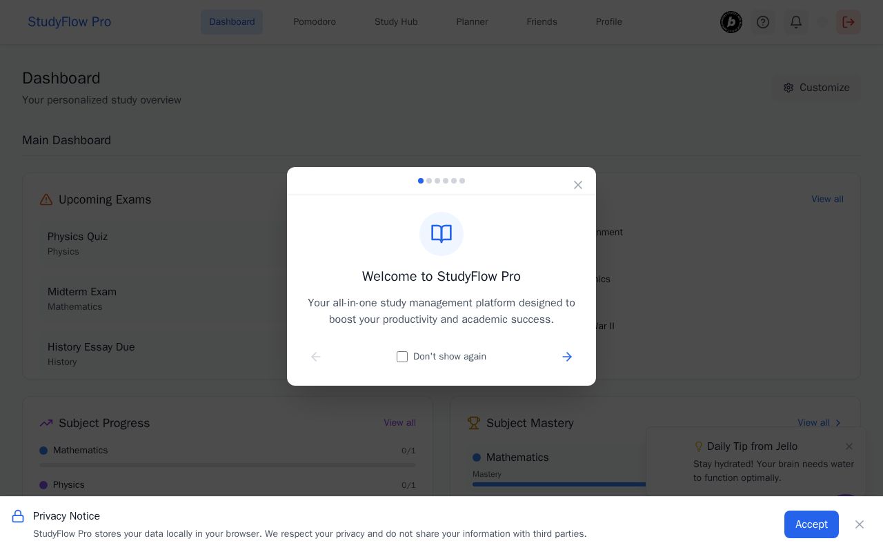 Preview of StudyFlow Pro