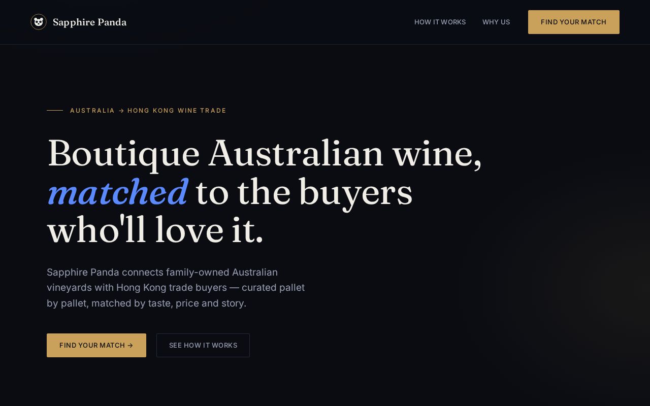 Preview of Wine Match Engine