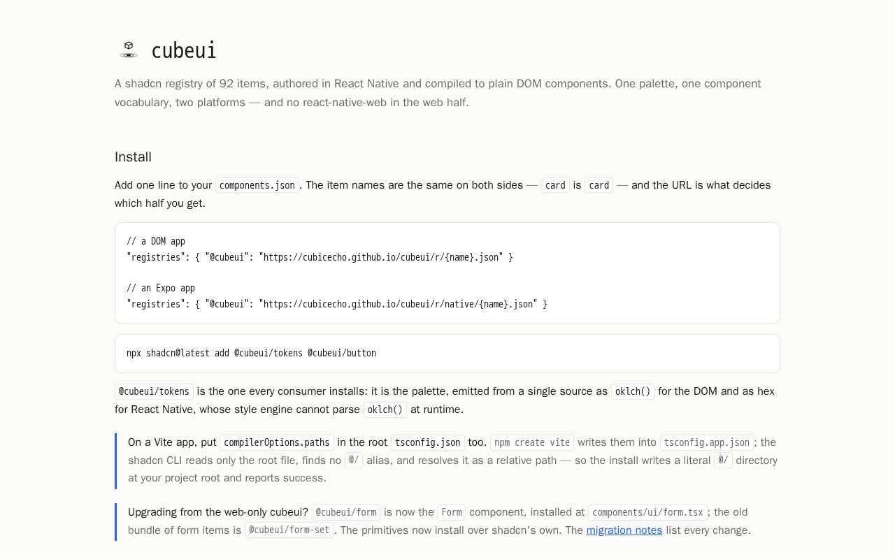 Preview of Cubeui