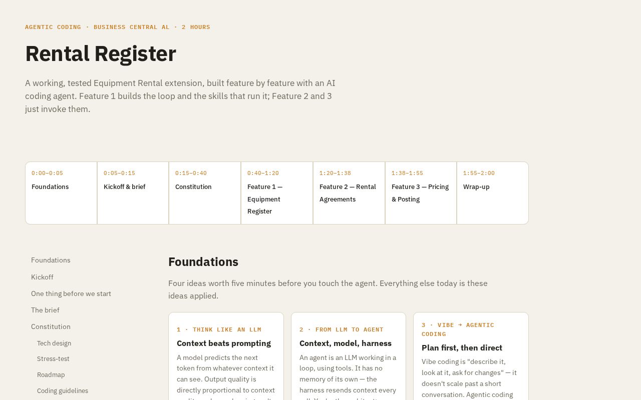 Preview of Agentic Coding Workshop