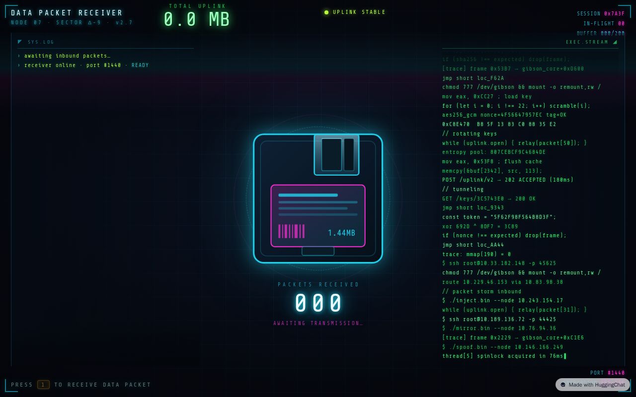 Preview of Cyberpunk Data Packet Receiver