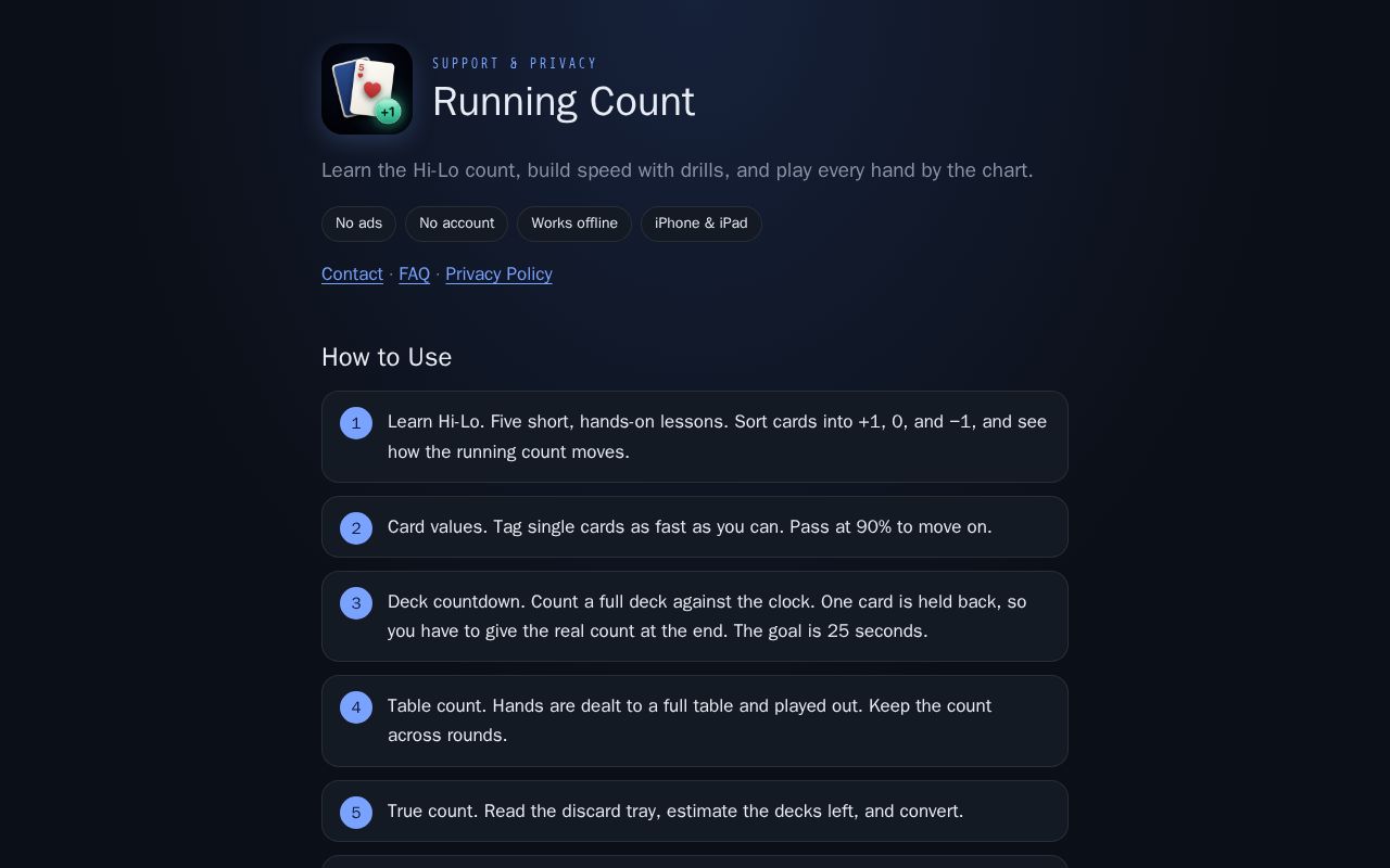 Preview of Runningcount Site