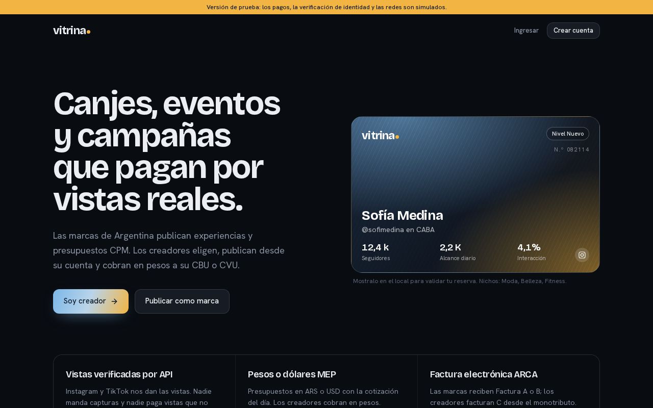 Preview of Vitrina