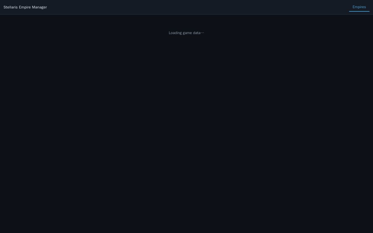 Preview of Stellaris Empire Manager