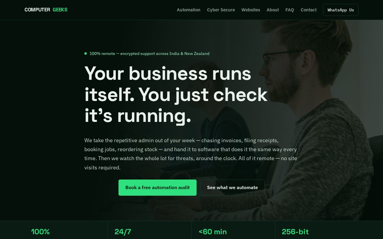Preview of Computer Geeks Website