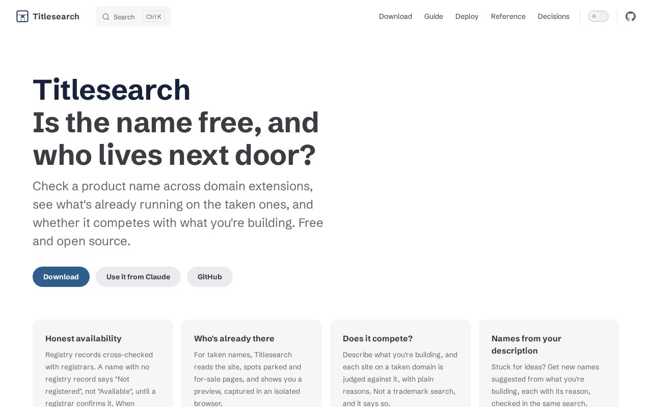 Preview of Titlesearch