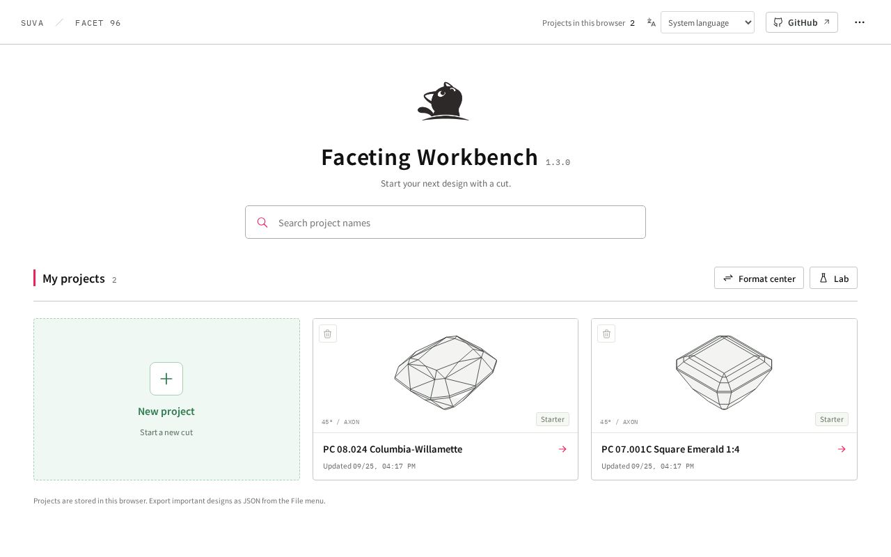 Preview of OpenGemCutting