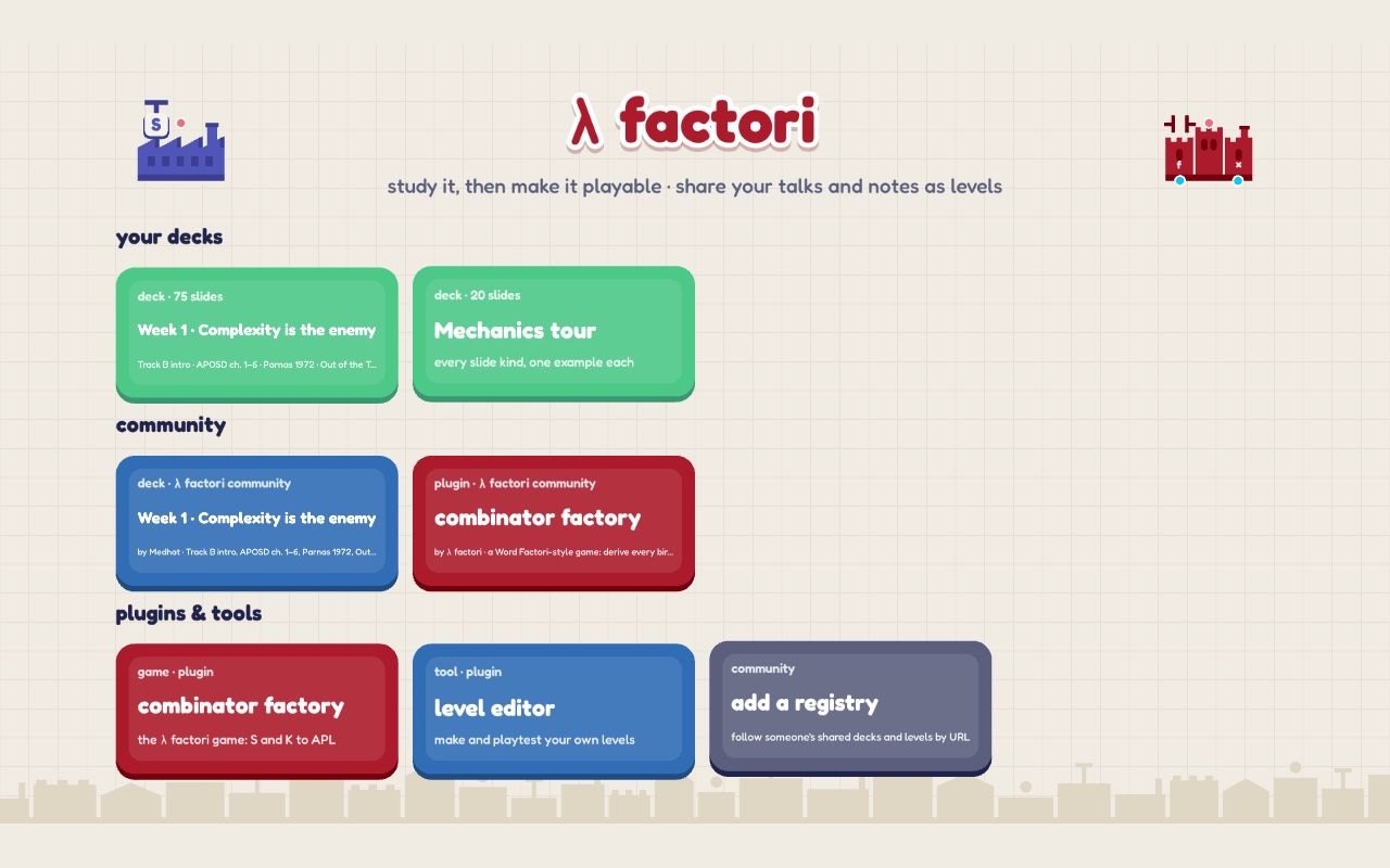Preview of Lambda Factori