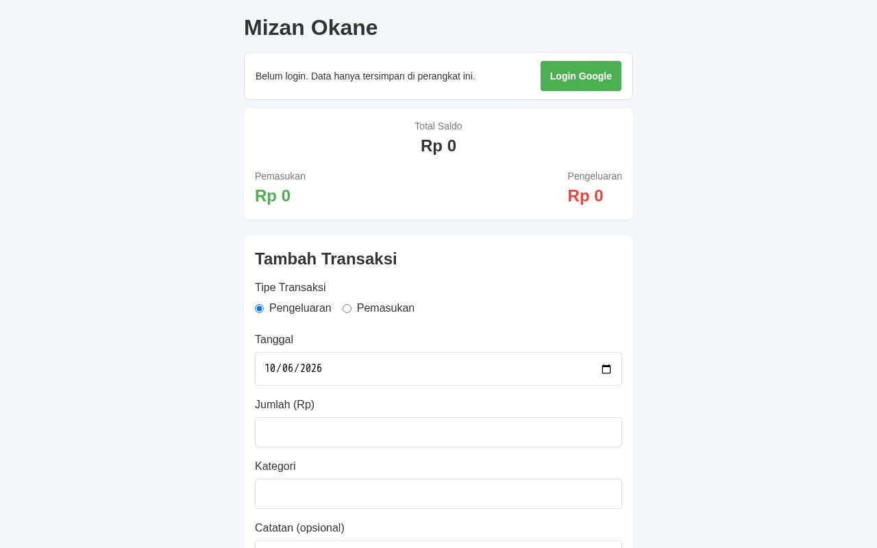 Preview of Mizan Okane