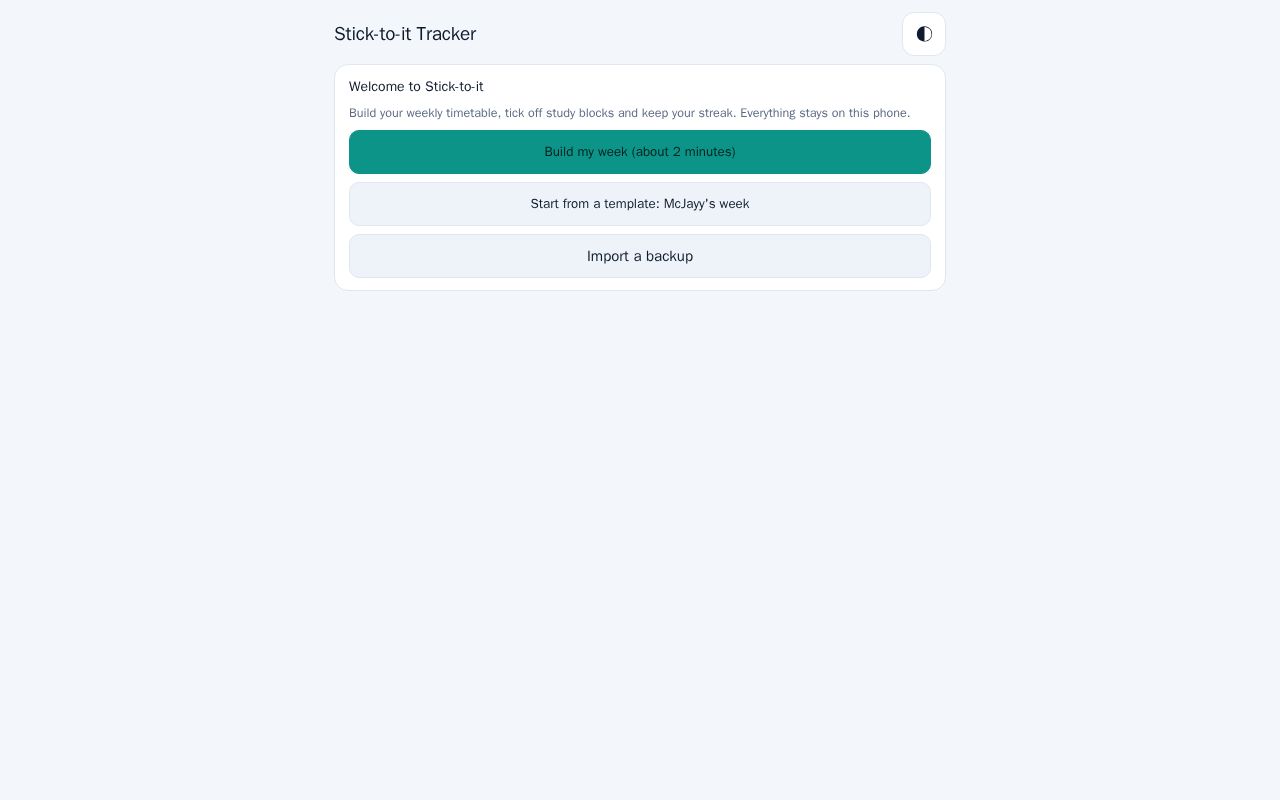 Preview of Stick-to-it Tracker