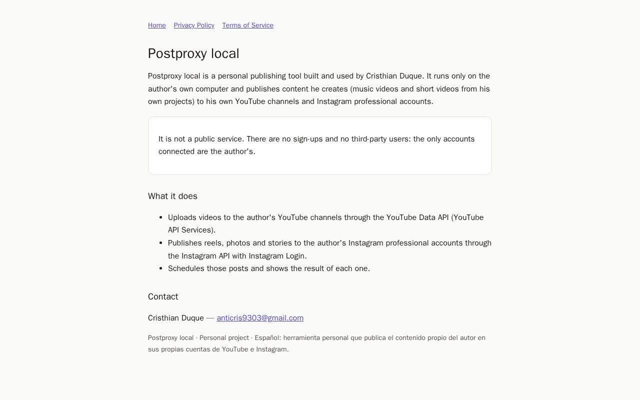 Preview of Postproxyprod Site