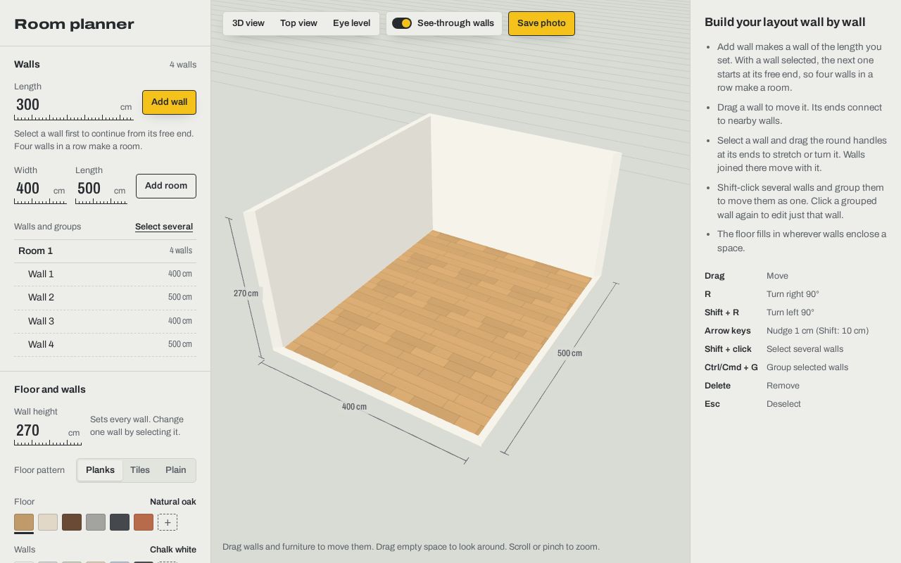 Preview of Room Planner