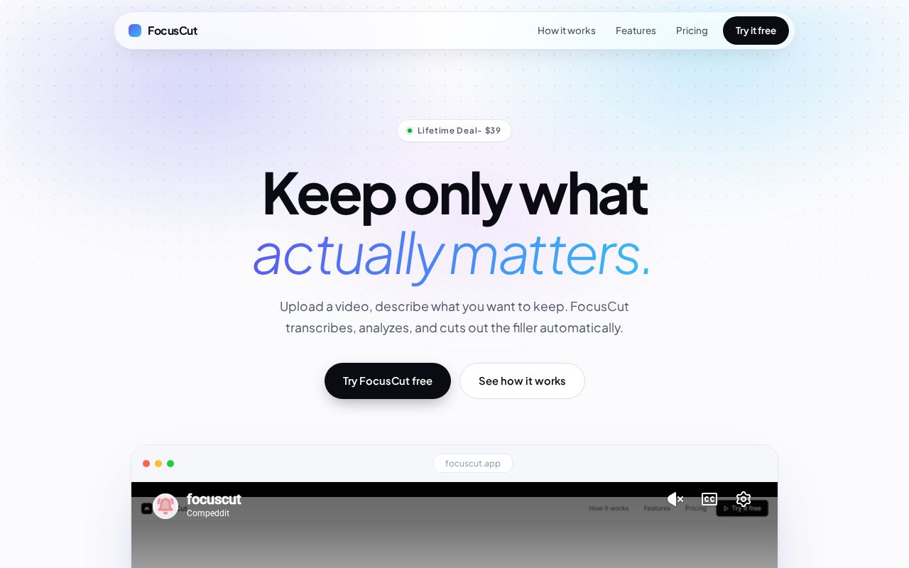 Preview of FocusCut