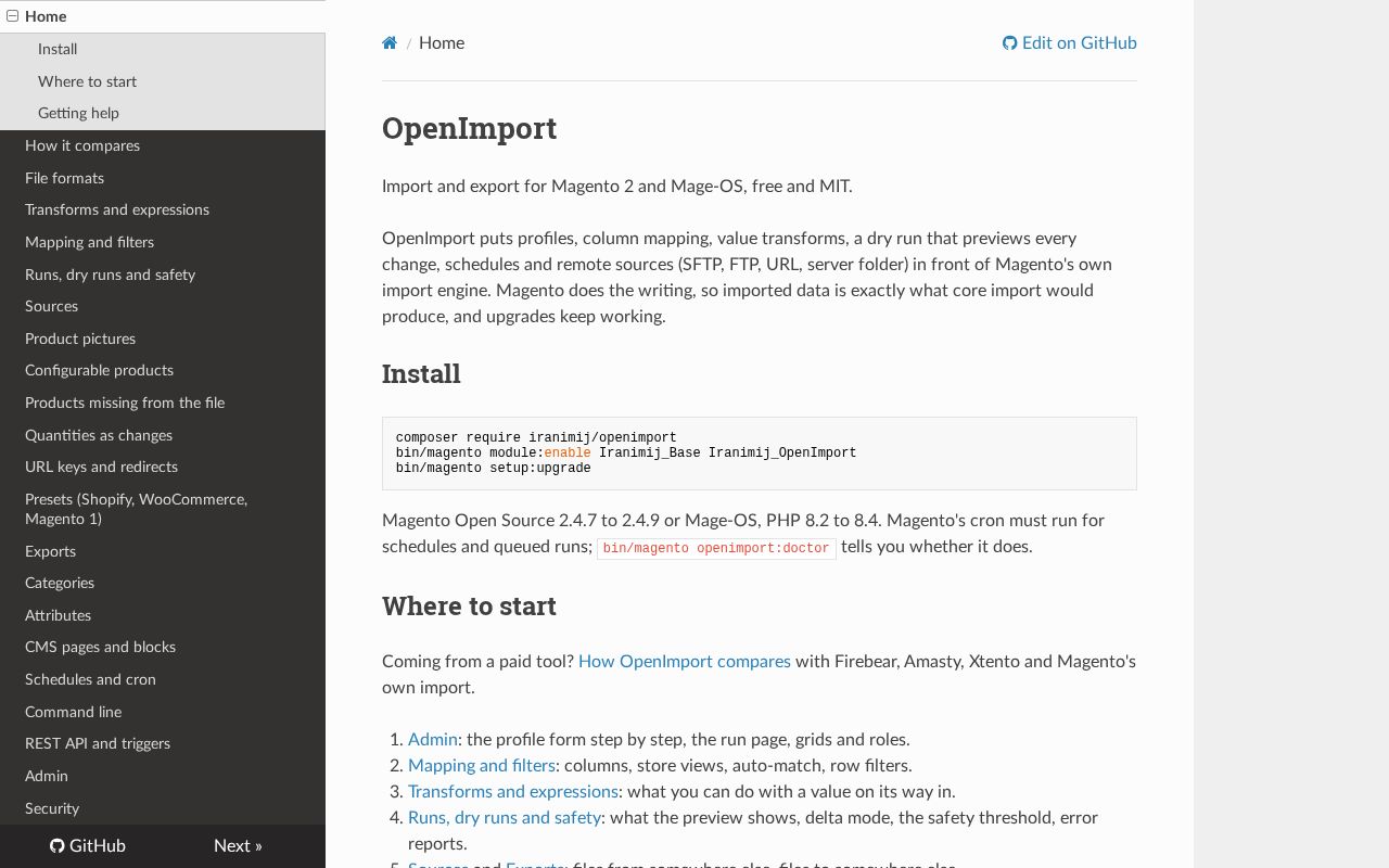 Preview of Openimport
