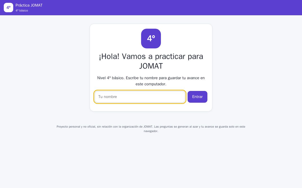 Preview of Practica Jomat 4basico