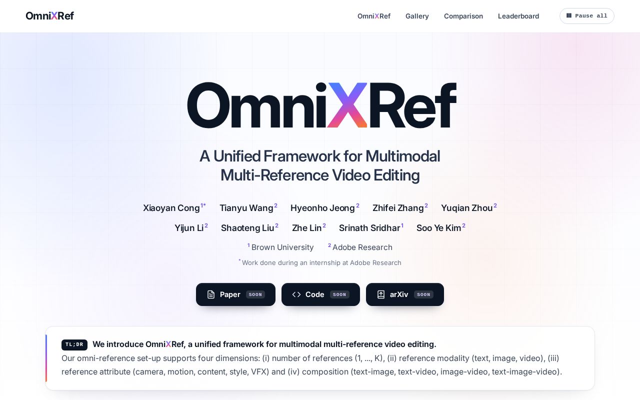 Preview of OmniXRef Github Io