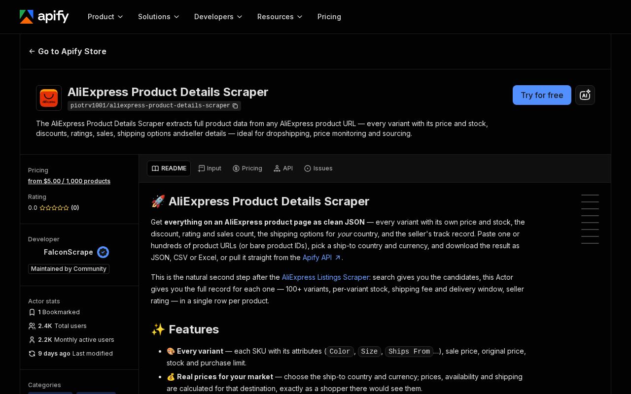 Preview of Aliexpress Price Tracker