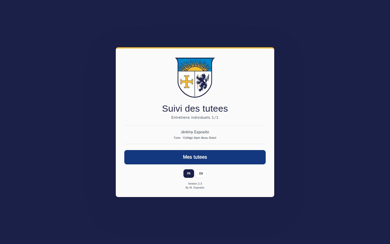 Preview of Suivi Tutees