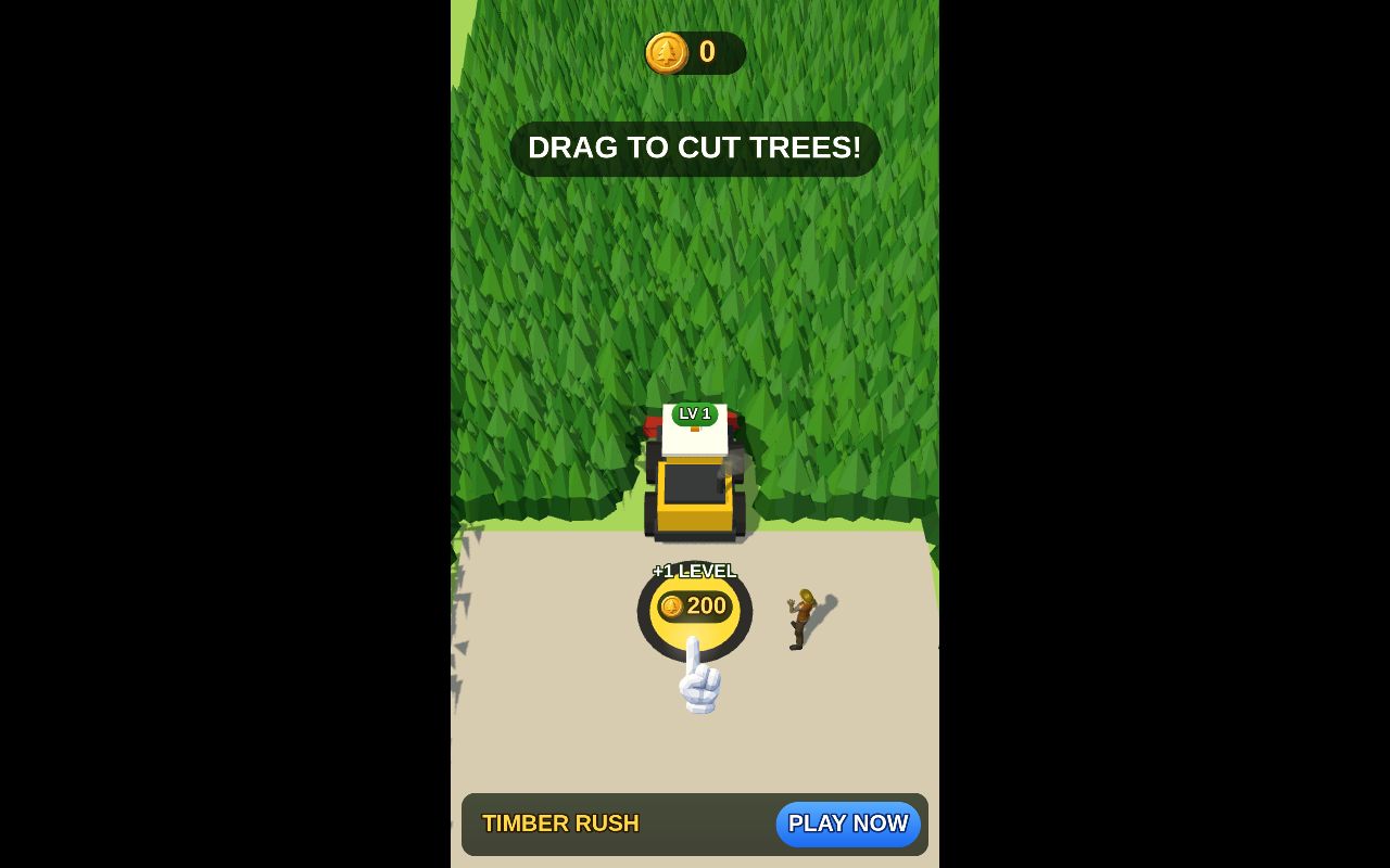 Preview of Timber Rush 3d Playable