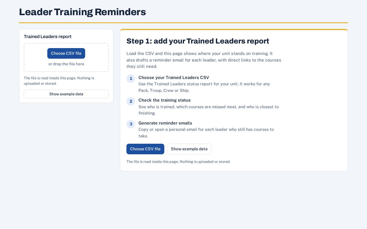 Preview of Scouting Commissioner Tools Plus