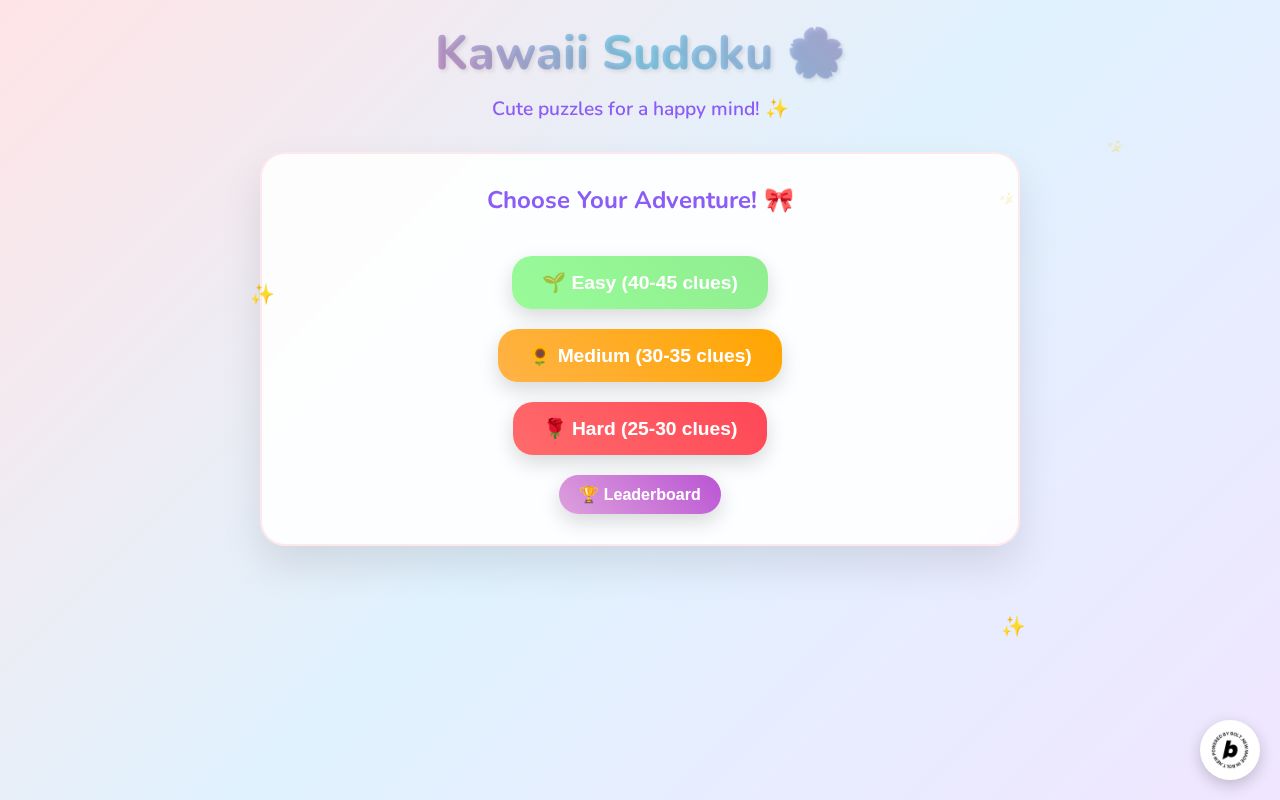 Preview of Kawaii Sudoku
