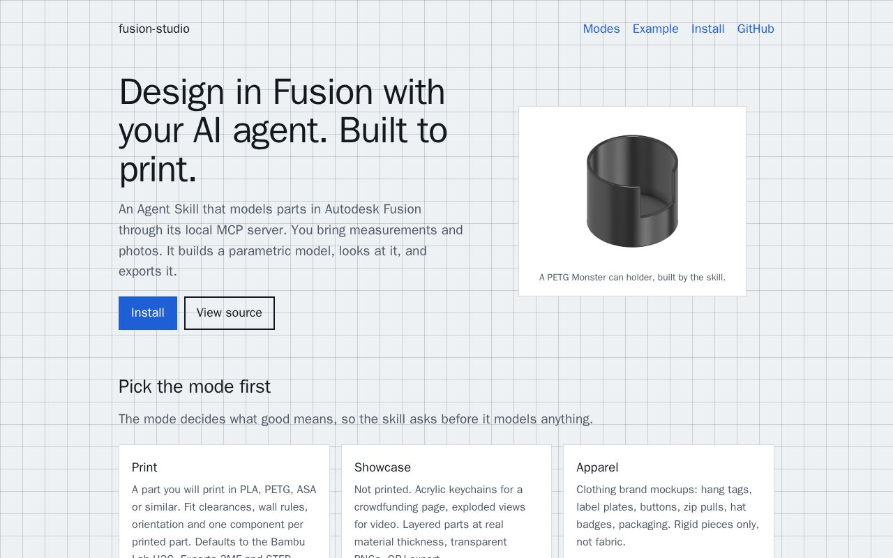 Preview of Fusion Studio