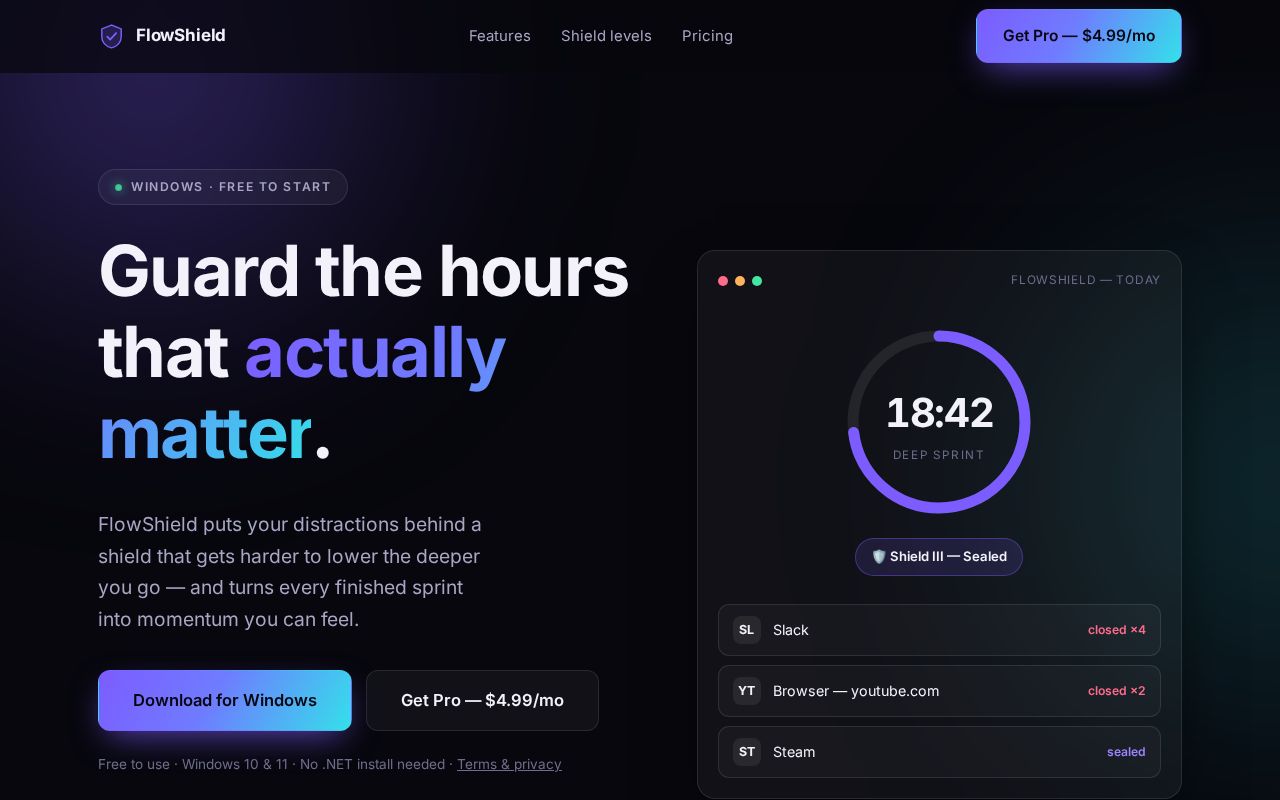 Preview of Flowshield