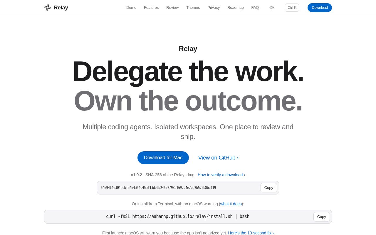 Preview of Relay