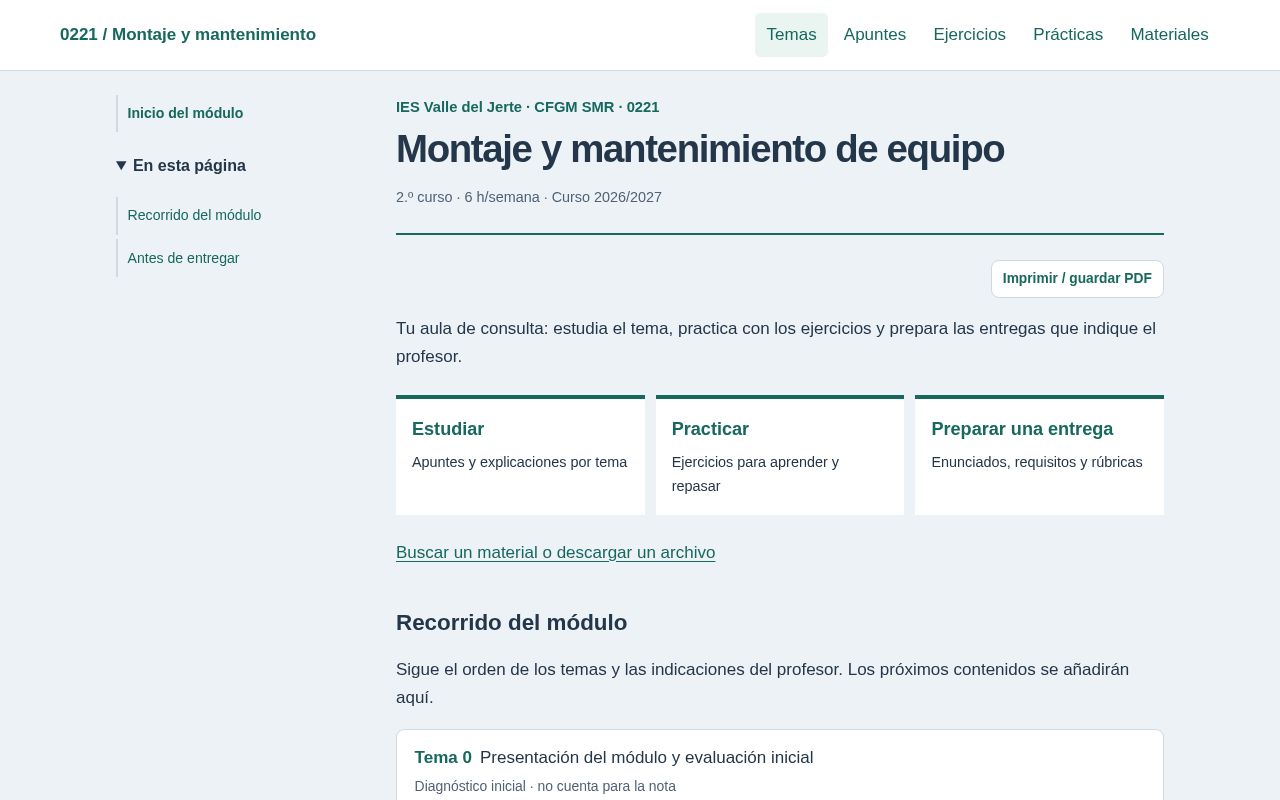 Preview of Montaje y mantenimiento