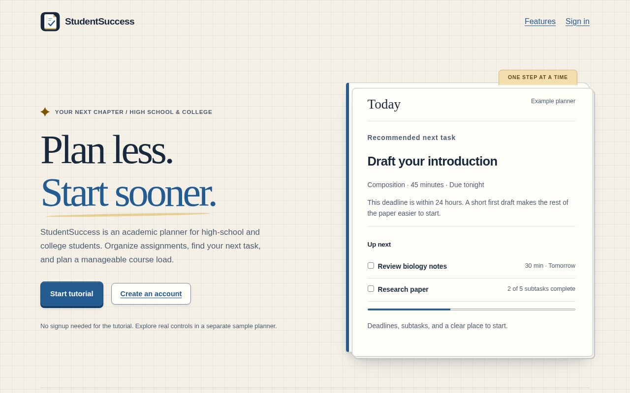 Preview of StudentSuccess