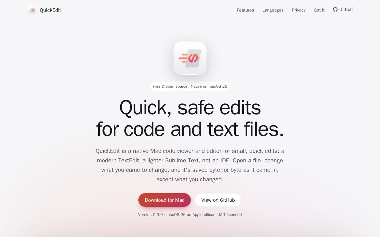 Preview of Quickedit