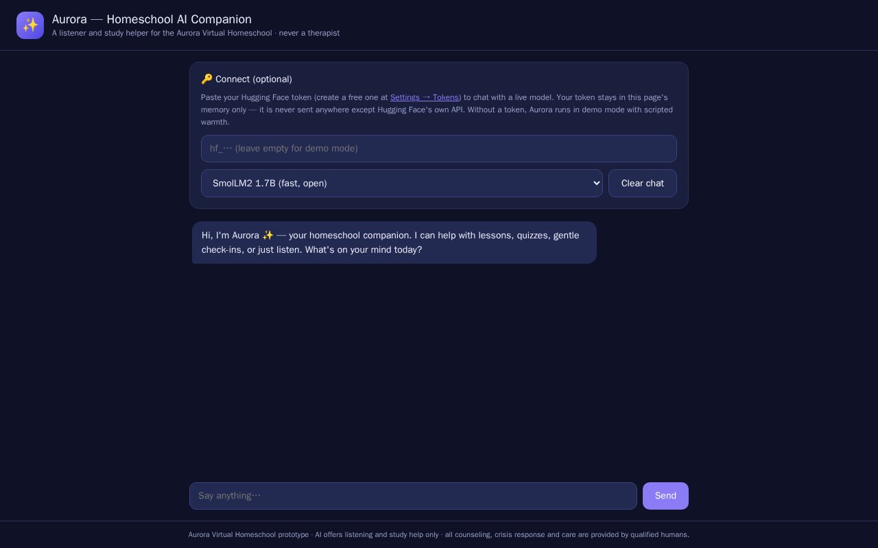 Preview of Aurora Homeschool Assistant