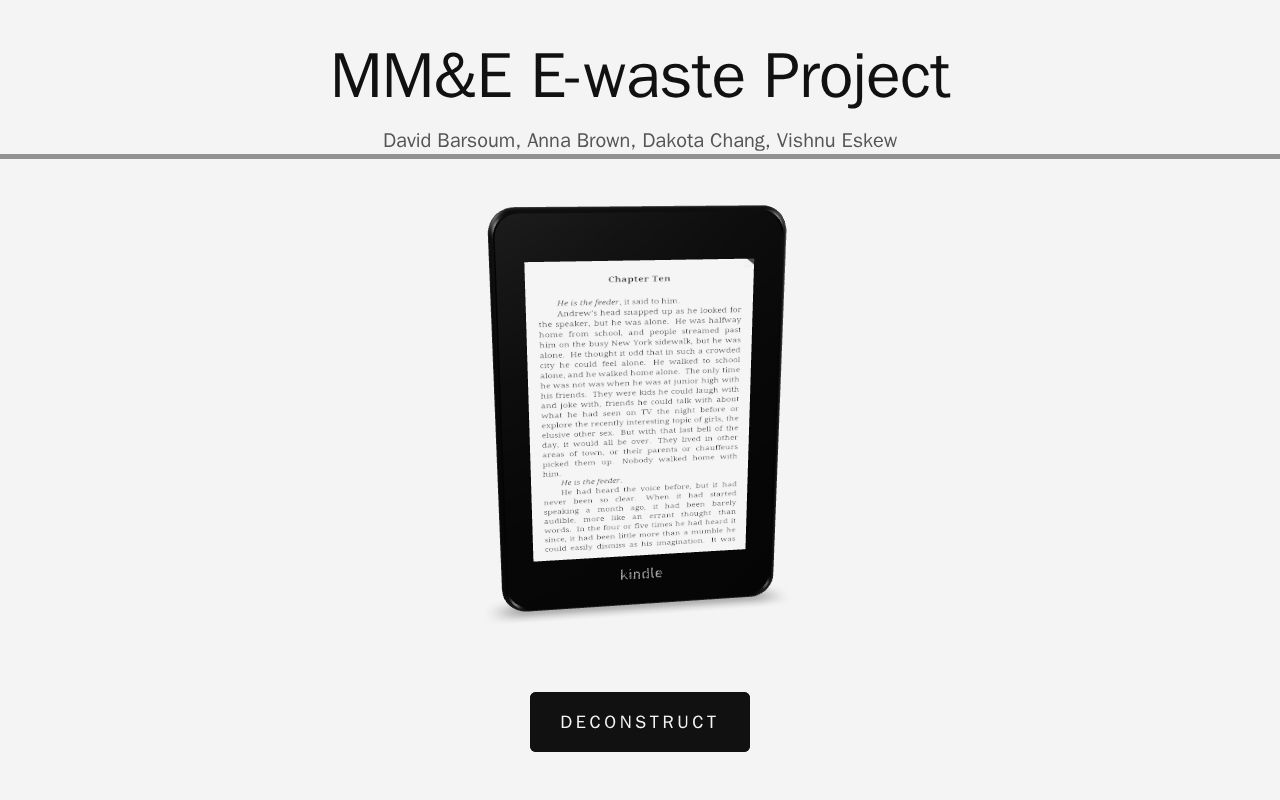 Preview of MME Ewaste