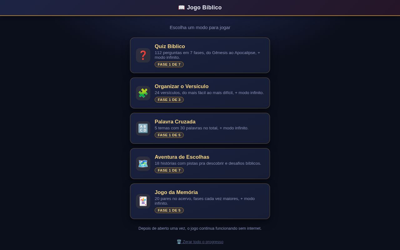 Preview of Jogo Bíblico Offline