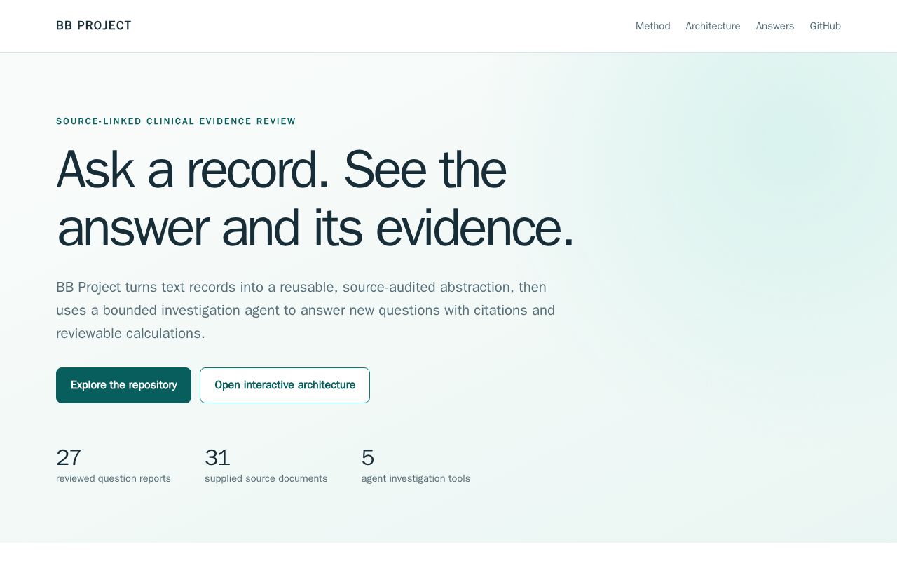 Preview of Clinical Record Review Agent