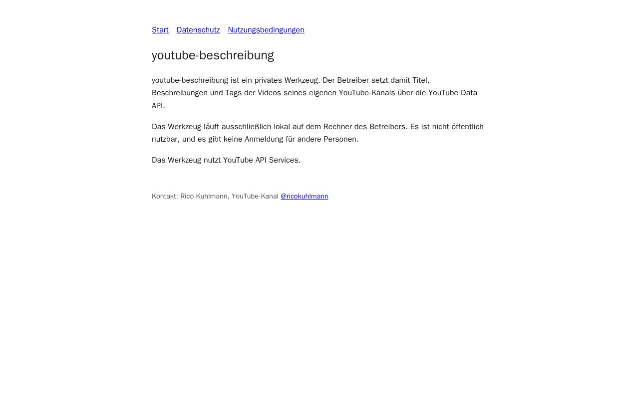 Preview of youtube-beschreibung