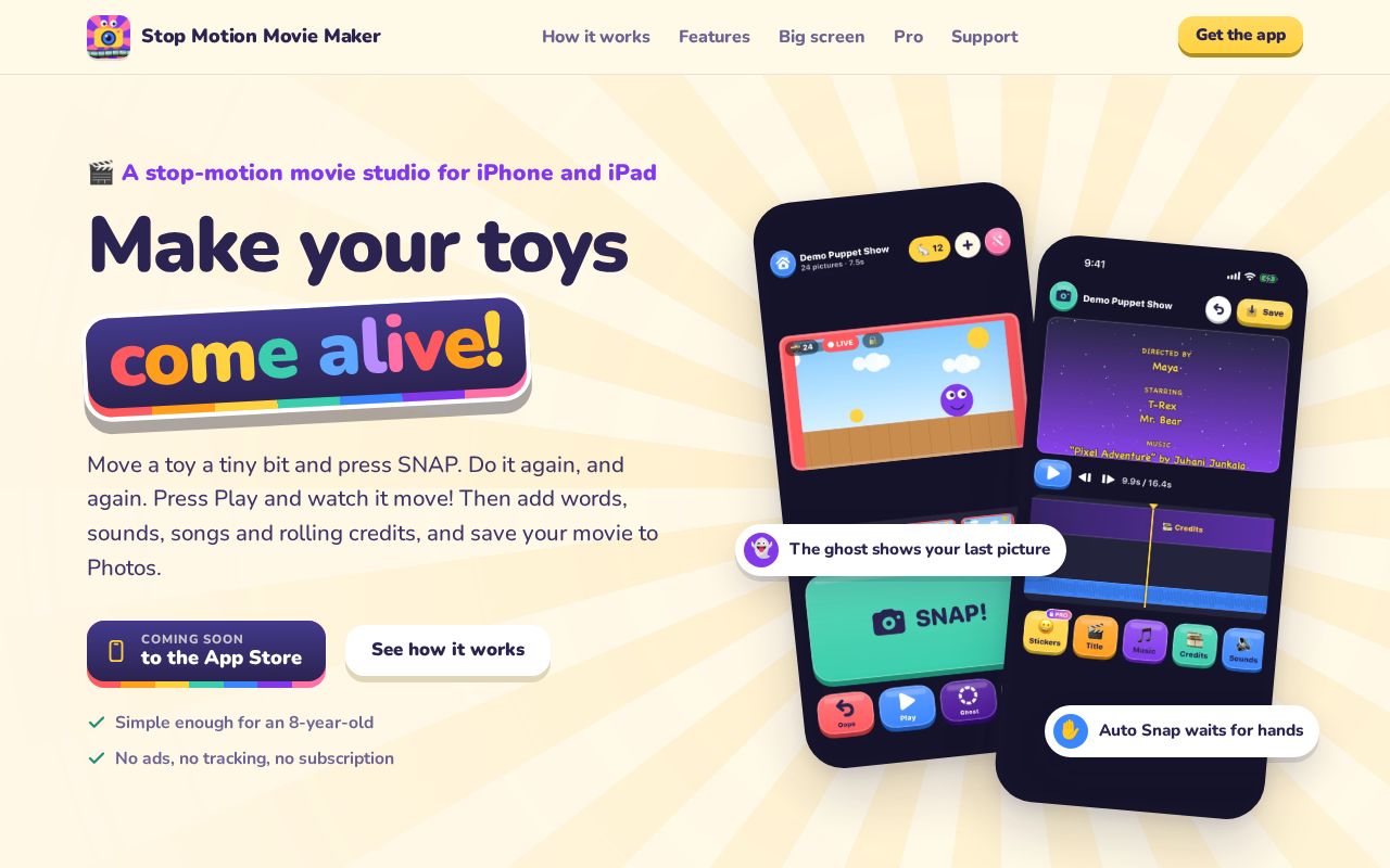 Preview of Stopmotionmoviemaker Website