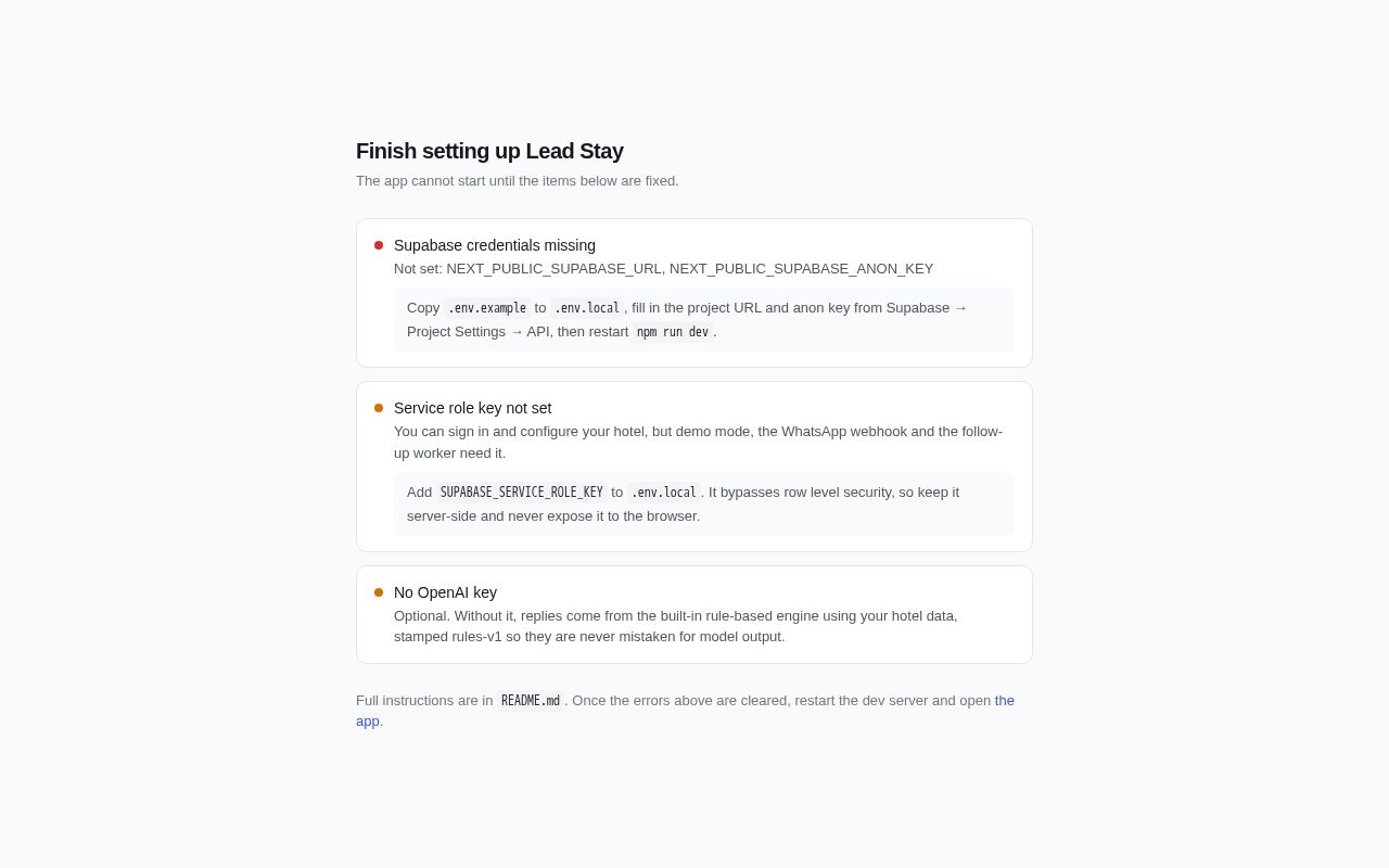 Preview of Hotel Lead Recovery OS